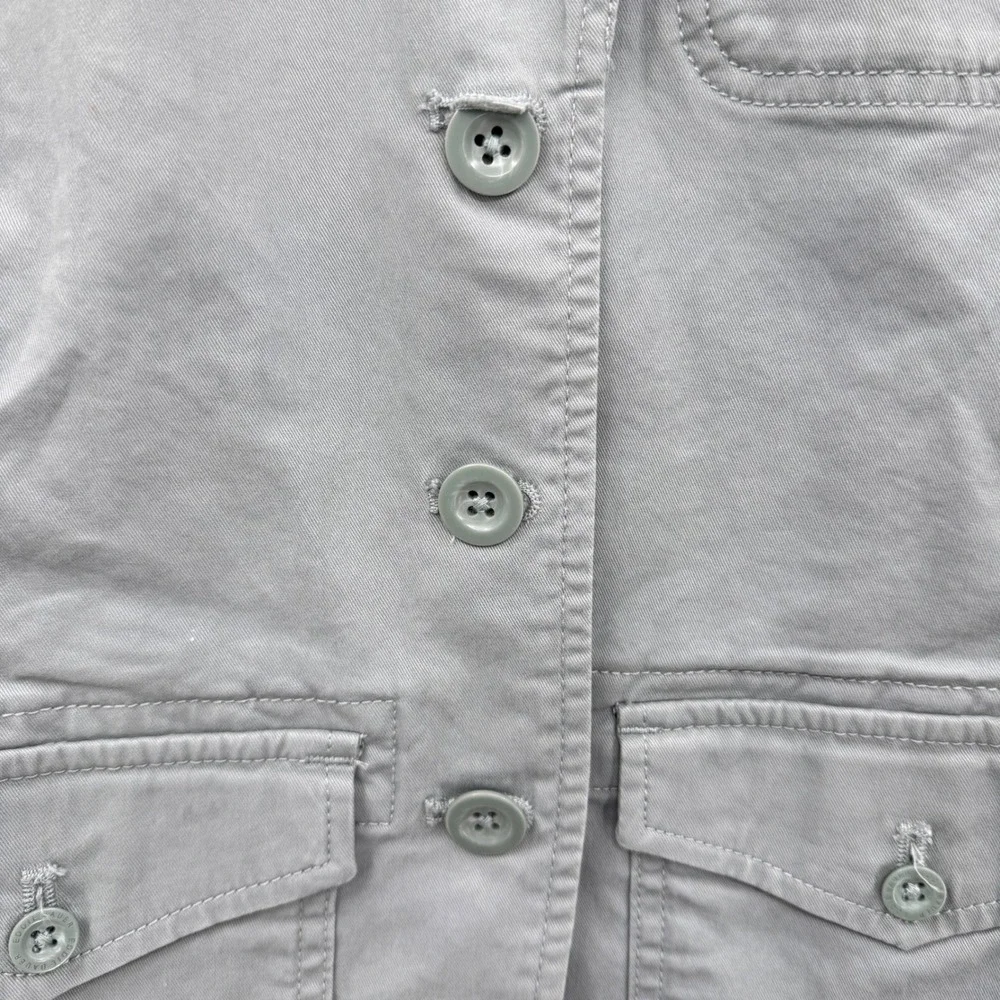 Eddie Bauer Womens Jacket Blazer Legendwash Stretch‎ Light Green Size 4